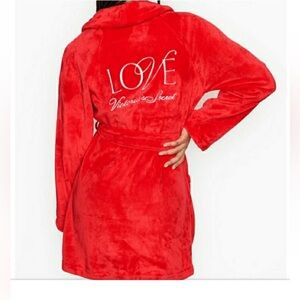 Victoria's Secret Short Plush Cozy Robe